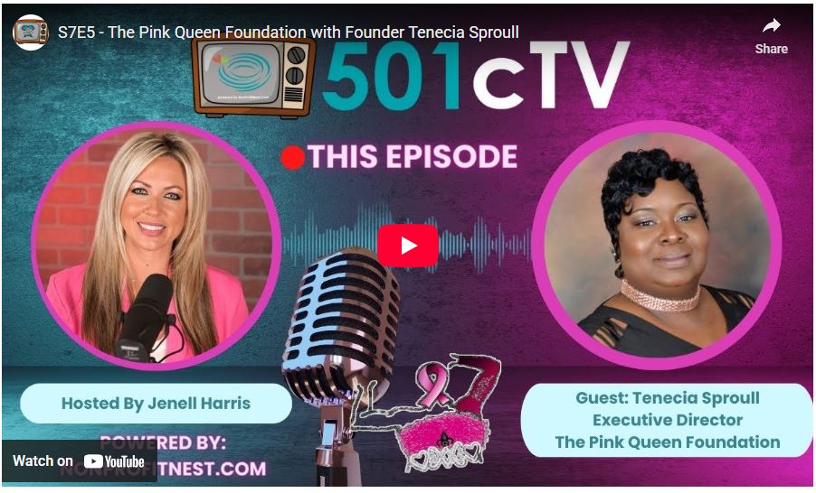 The Pink Queen Foundation with Founder Tenecial Sproull